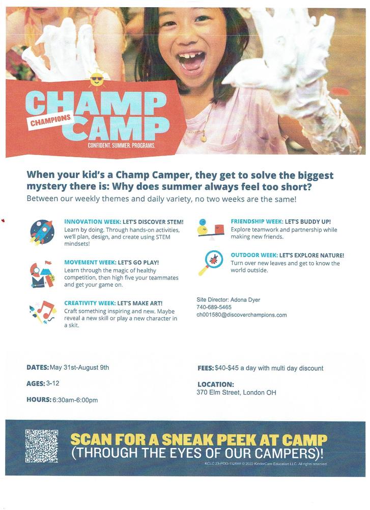 Champ Camp Brochure