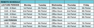 LHS Virtual Schedule
